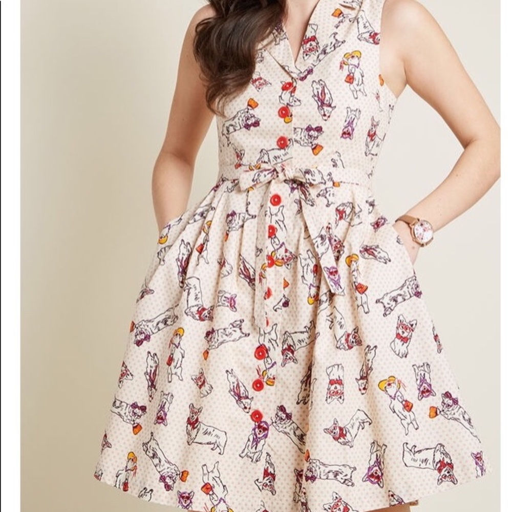 Mod Cloth Corgi Dress